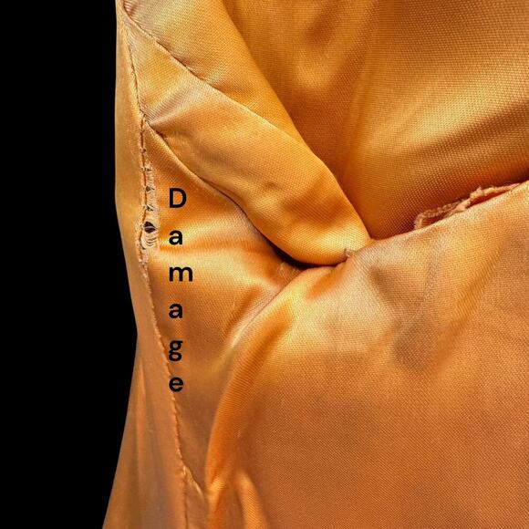 Vintage Yellow Wool Coat 1960s Mod Waist Tab Lined Swing S Mid Century 34” Bust - Picture 12 of 16